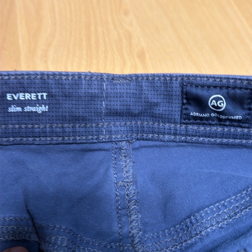 AG Adriano Goldschmied Everett Slim Straight Pants blue Men’s 33x32
